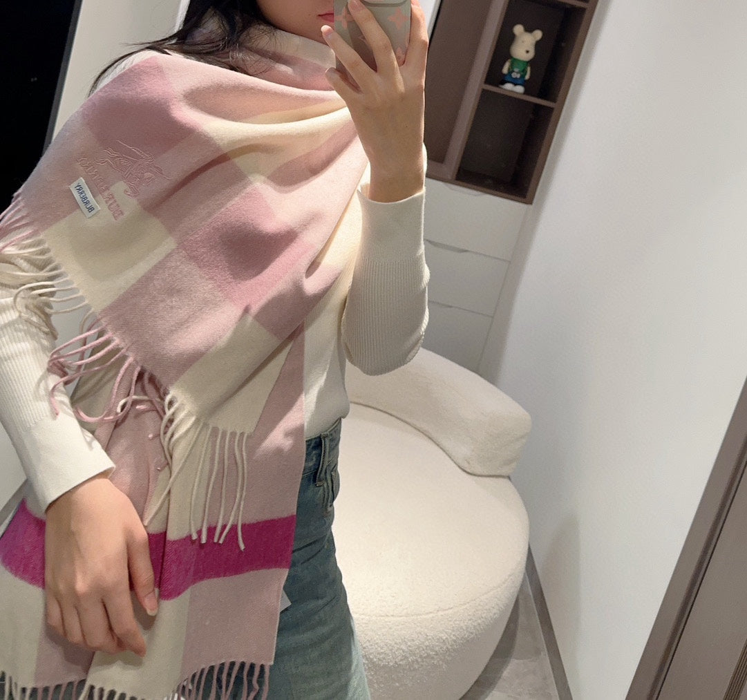 BURBERRY BBR SCARF 168 CM IN CASHMERE 487386