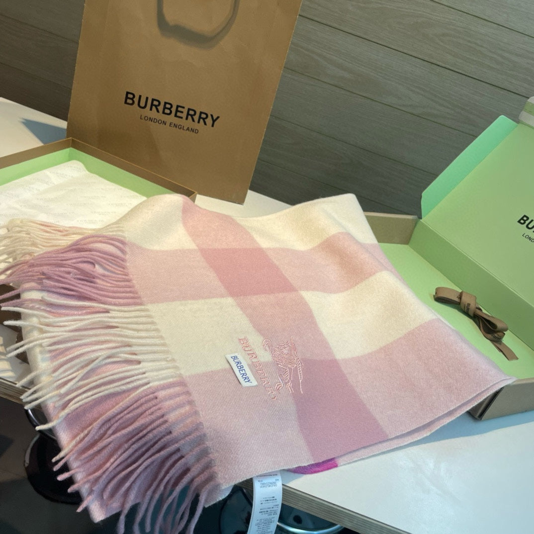 BURBERRY BBR SCARF 168 CM IN CASHMERE 487386