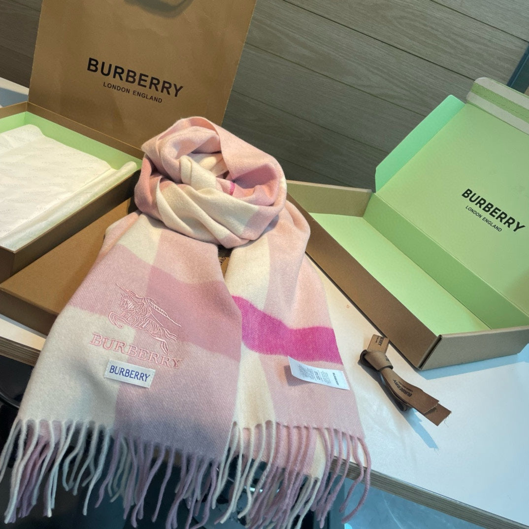 BURBERRY BBR SCARF 168 CM IN CASHMERE 487386