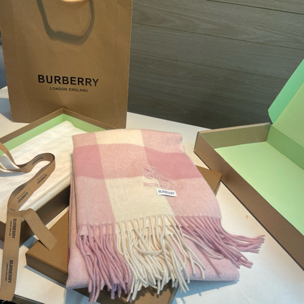 BURBERRY BBR SCARF 168 CM IN CASHMERE 487386
