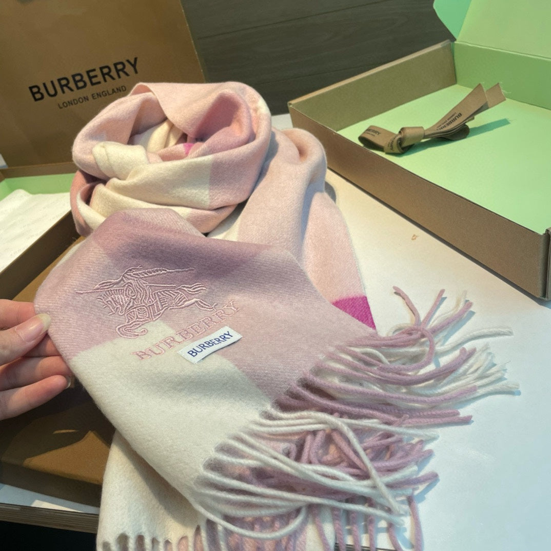 BURBERRY BBR SCARF 168 CM IN CASHMERE 487386