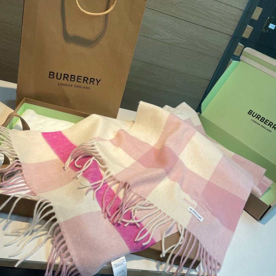 BURBERRY BBR SCARF 168 CM IN CASHMERE 487386