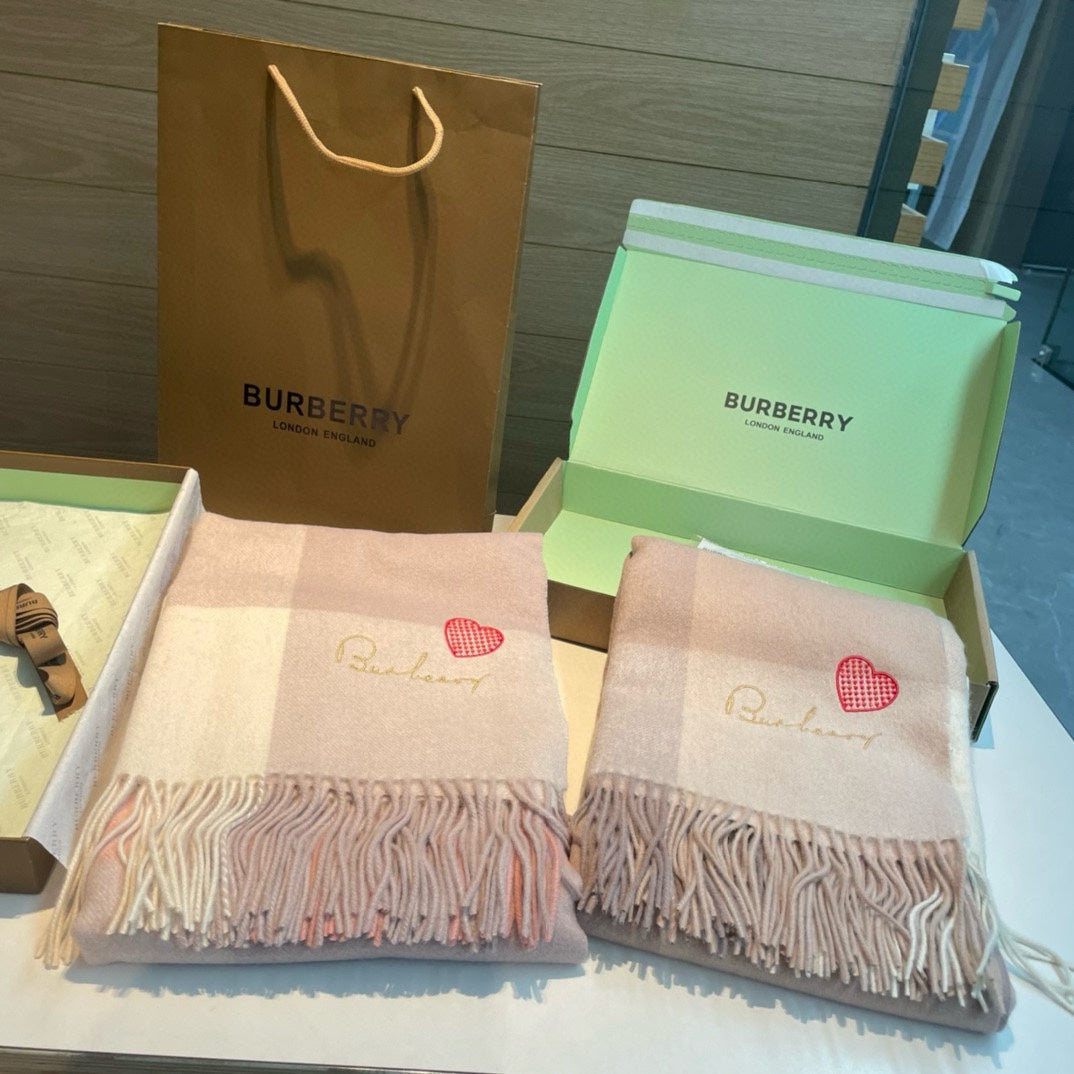 BURBERRY BBR SCARF 180 CM IN CASHMERE 490019