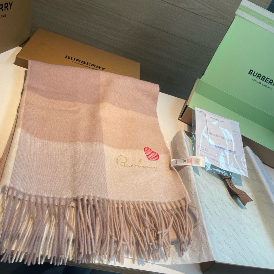 BURBERRY BBR SCARF 180 CM IN CASHMERE 490019