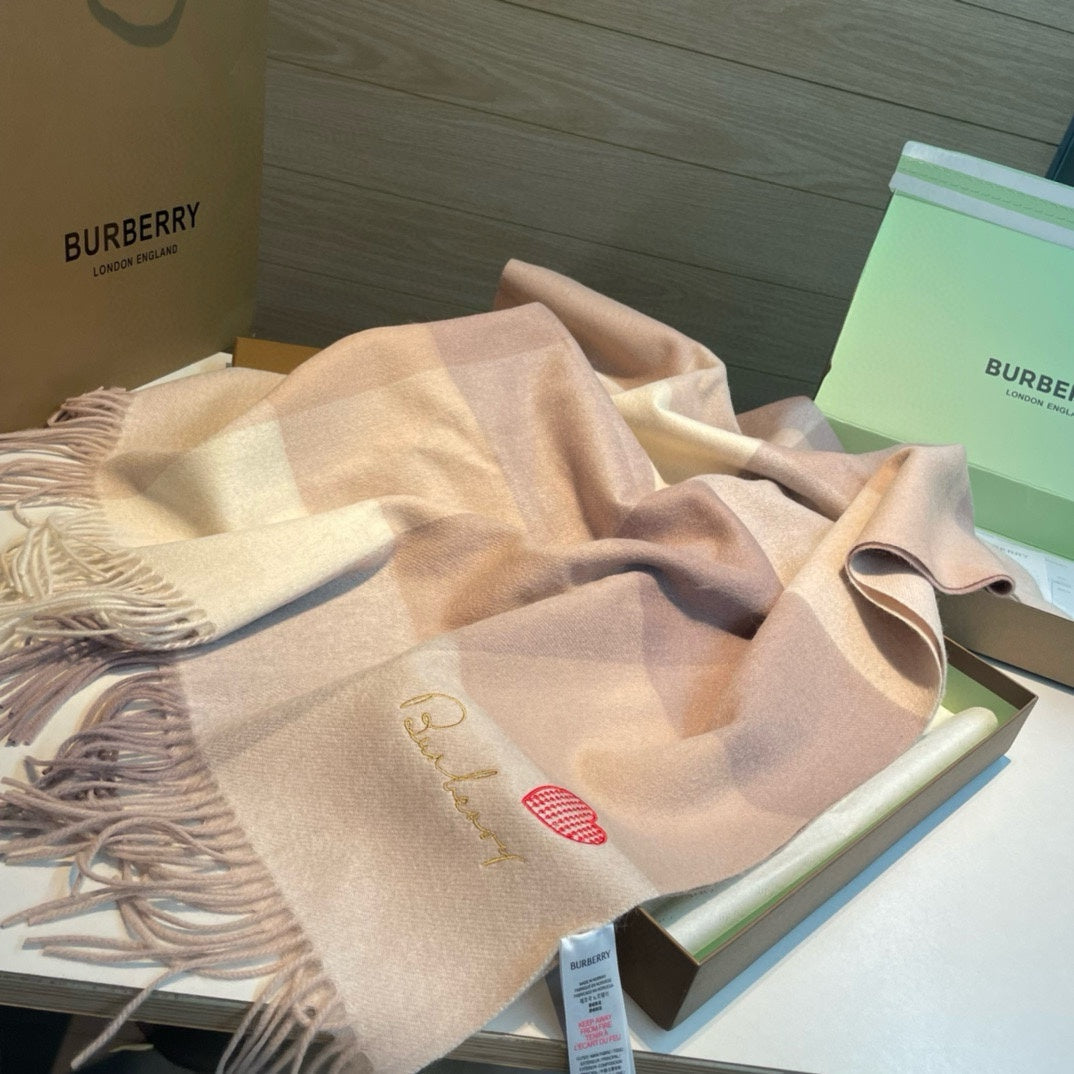 BURBERRY BBR SCARF 180 CM IN CASHMERE 490019