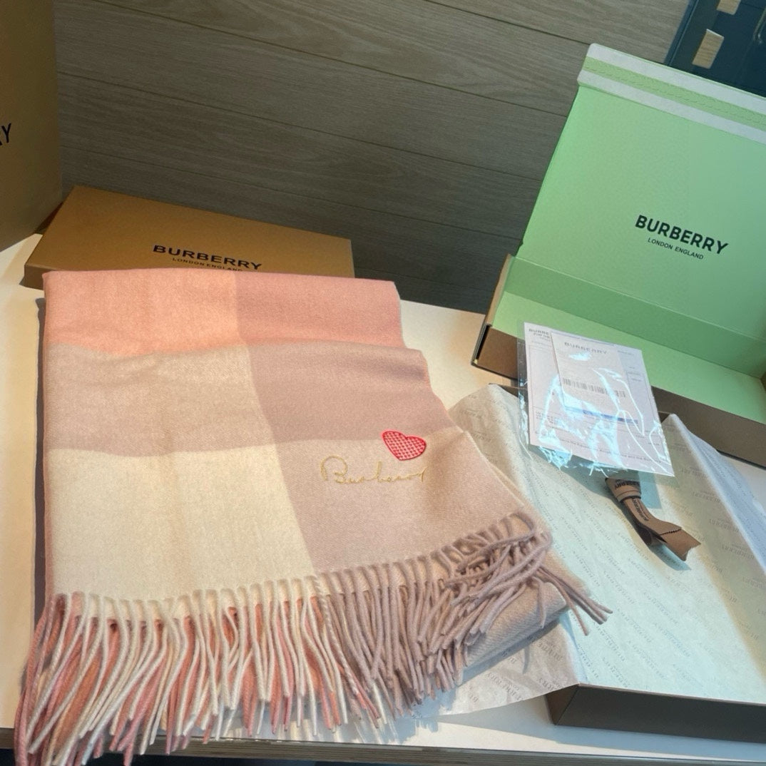 BURBERRY BBR SCARF 180 CM IN CASHMERE 490020
