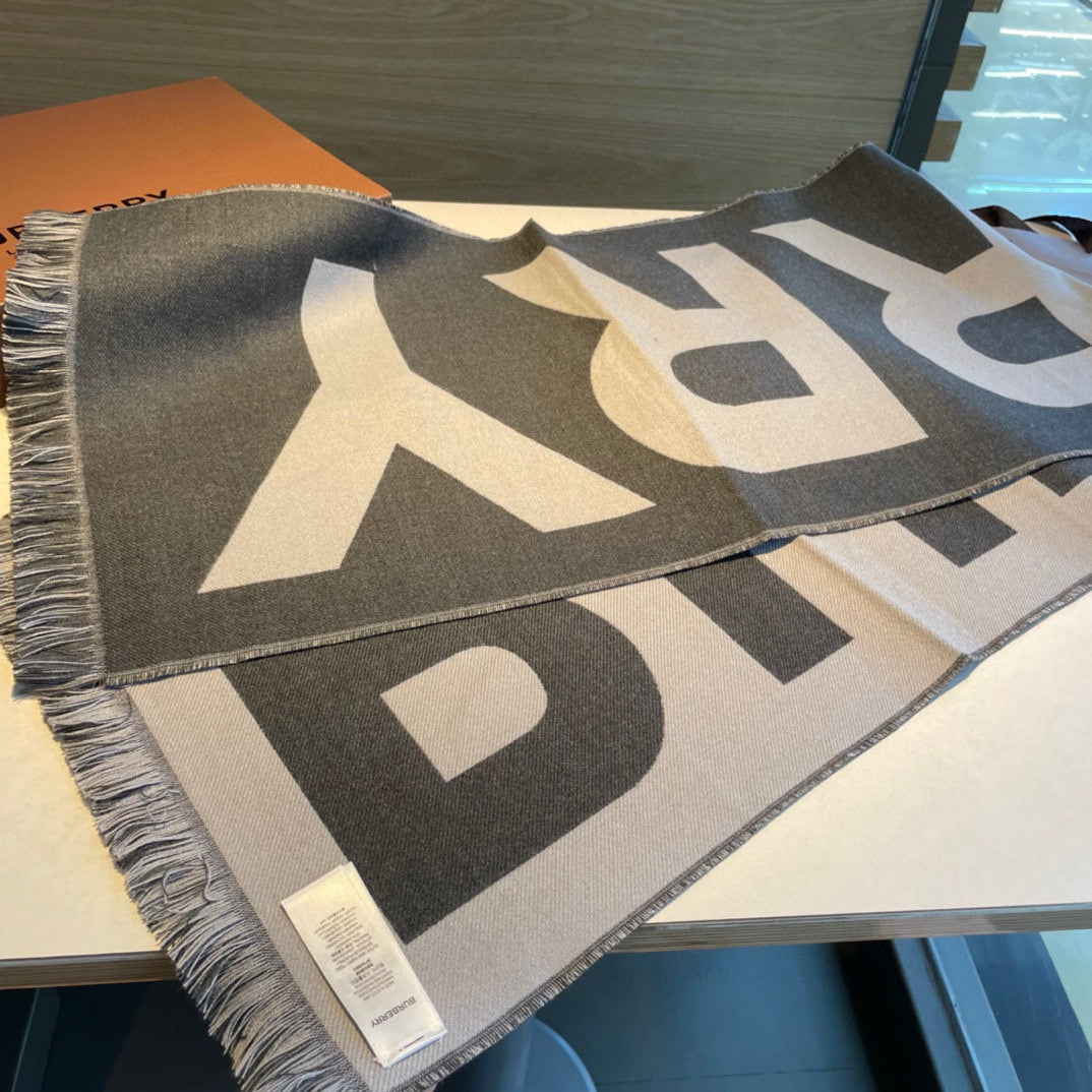 BURBERRY BBR SCARF 180 CM IN CASHMERE 492912