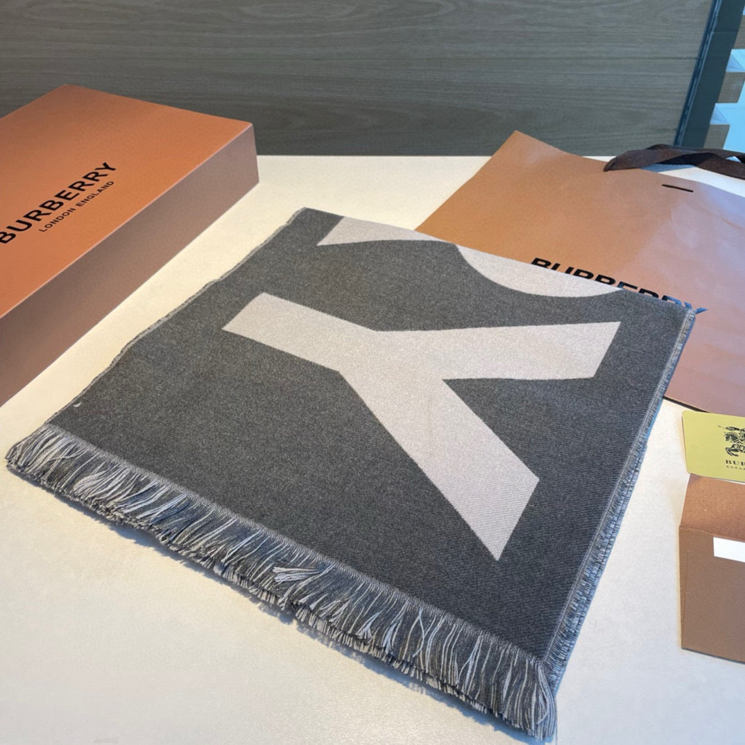 BURBERRY BBR SCARF 180 CM IN CASHMERE 492912