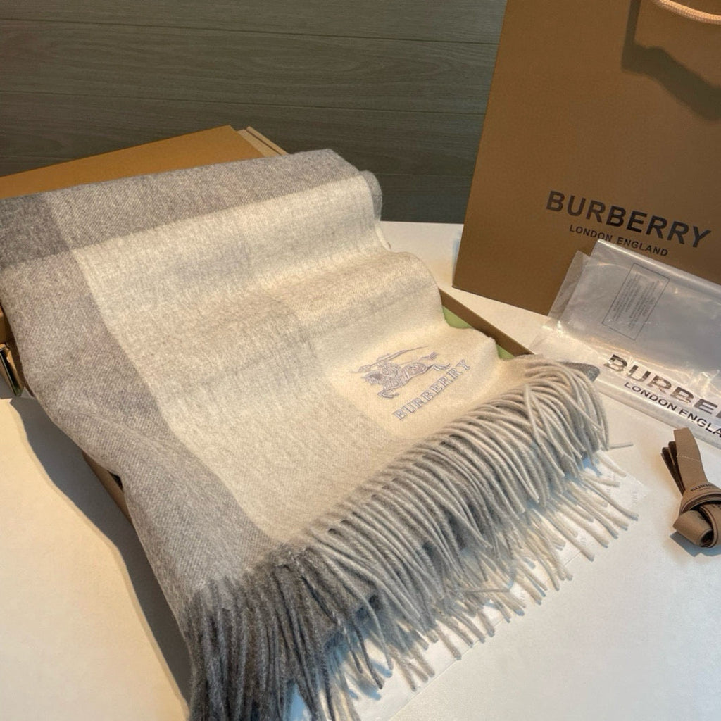 BURBERRY BBR SCARF 180 CM IN CASHMERE 494111