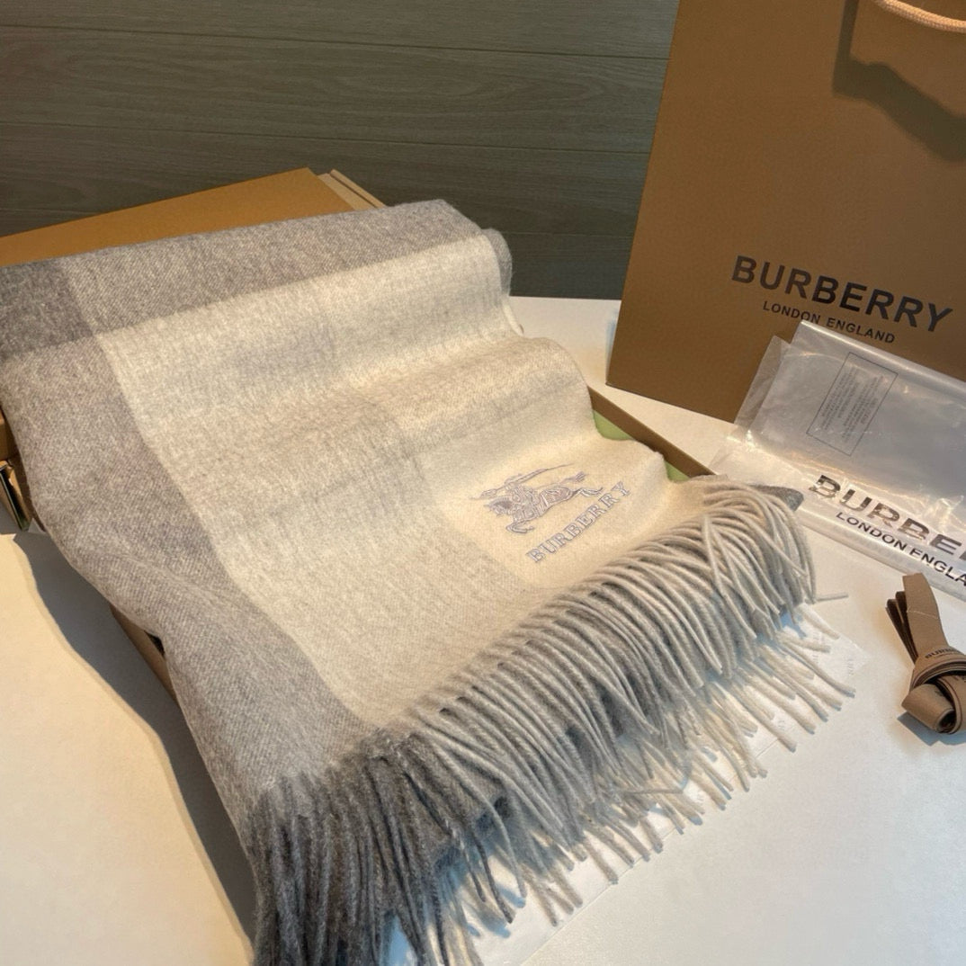 BURBERRY BBR SCARF 180 CM IN CASHMERE 494111