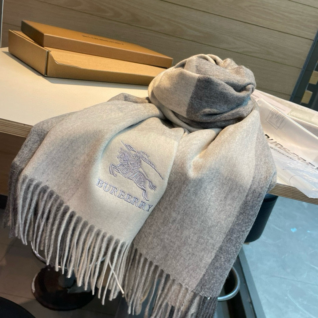 BURBERRY BBR SCARF 180 CM IN CASHMERE 494111