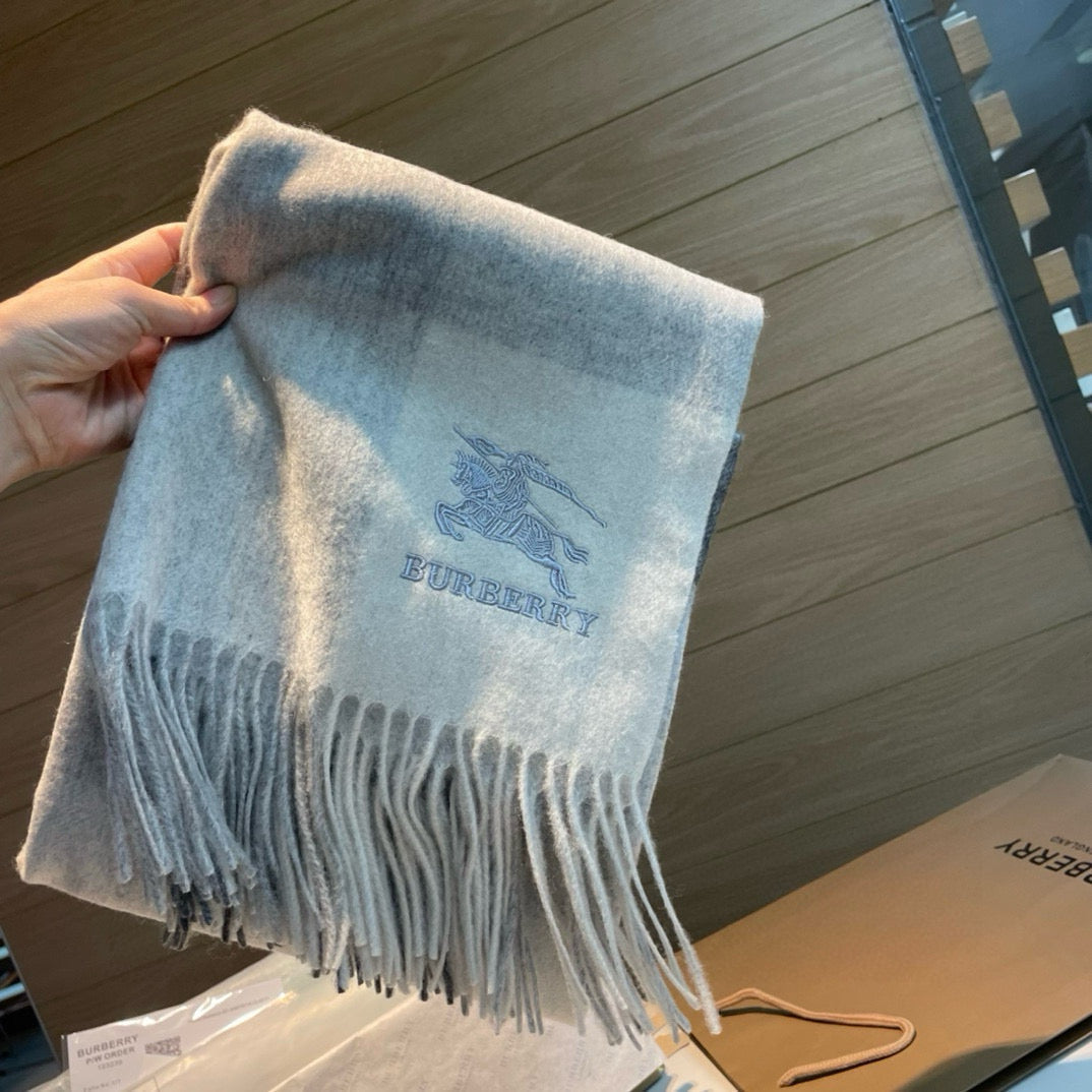 BURBERRY BBR SCARF 180 CM IN CASHMERE 494111