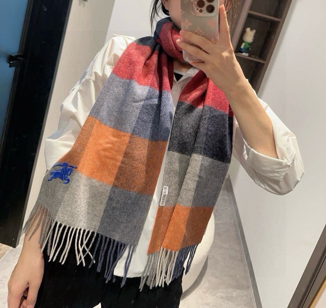 BURBERRY BBR SCARF 180 CM IN CASHMERE 504425