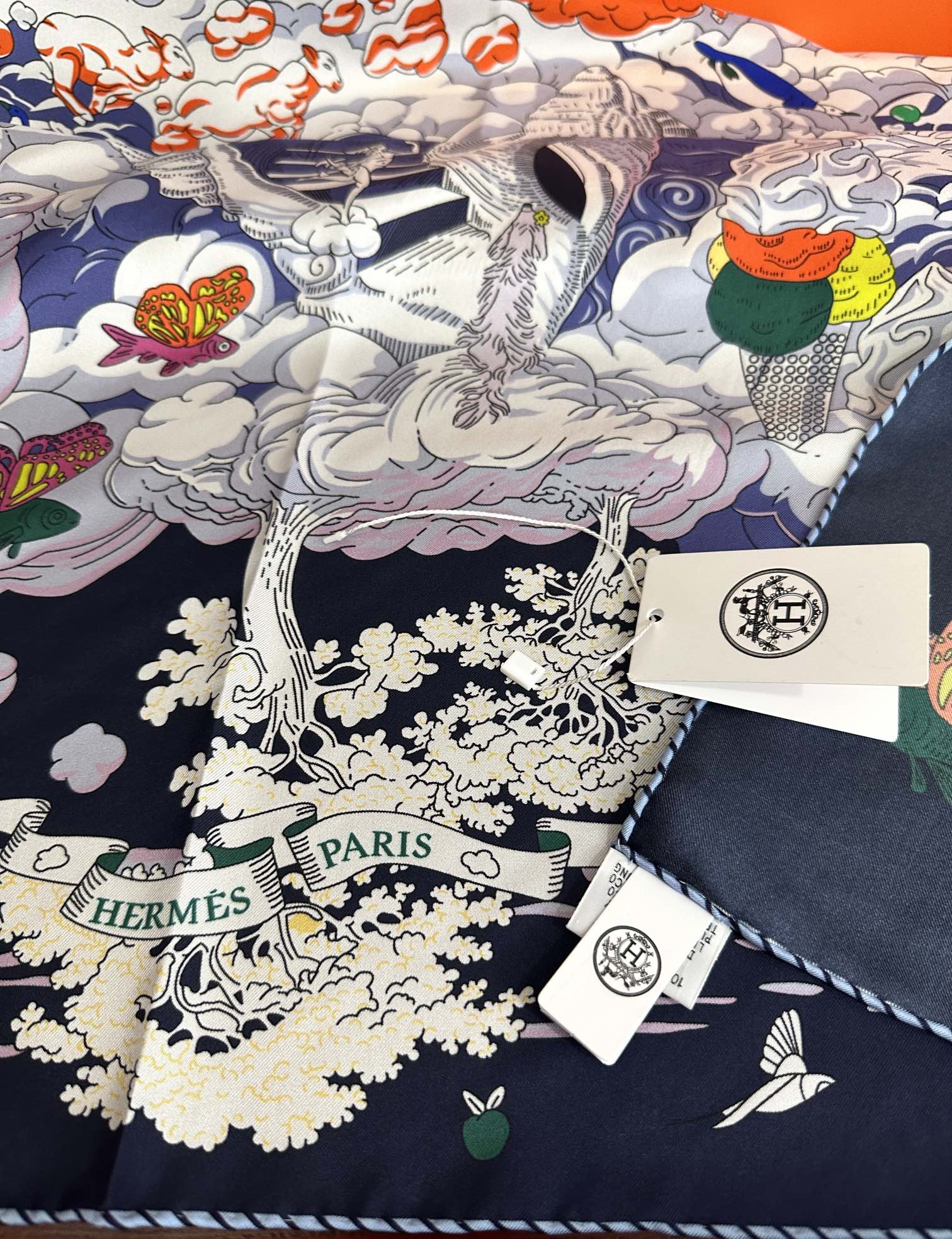 HERMES HERMES 25S SCARF 90 IN SILK 724701