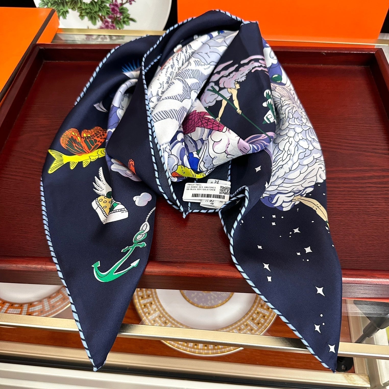 HERMES HERMES 25S SCARF 90 IN SILK 724701