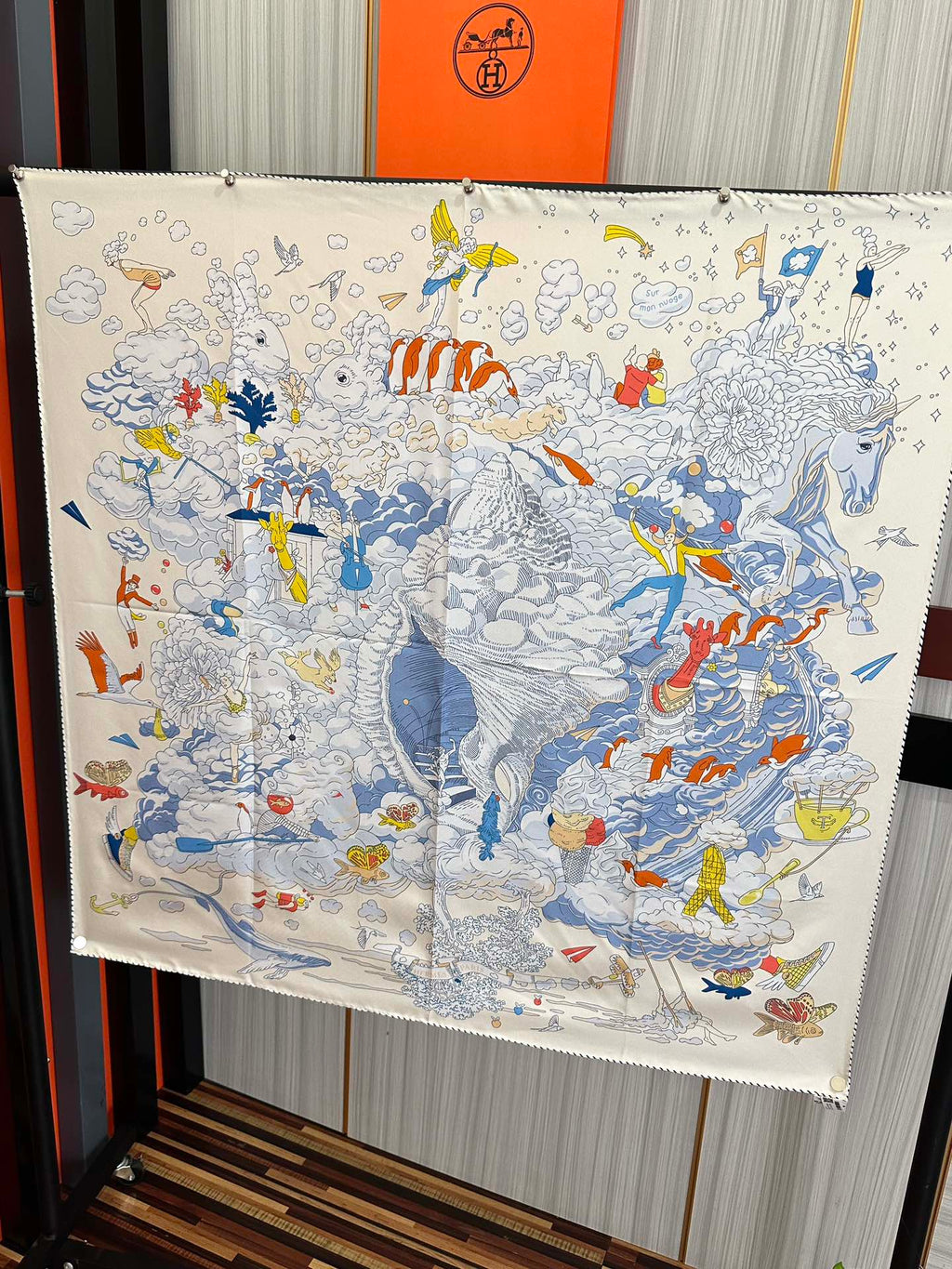 HERMES HERMES 25S SCARF 90 IN SILK 724703