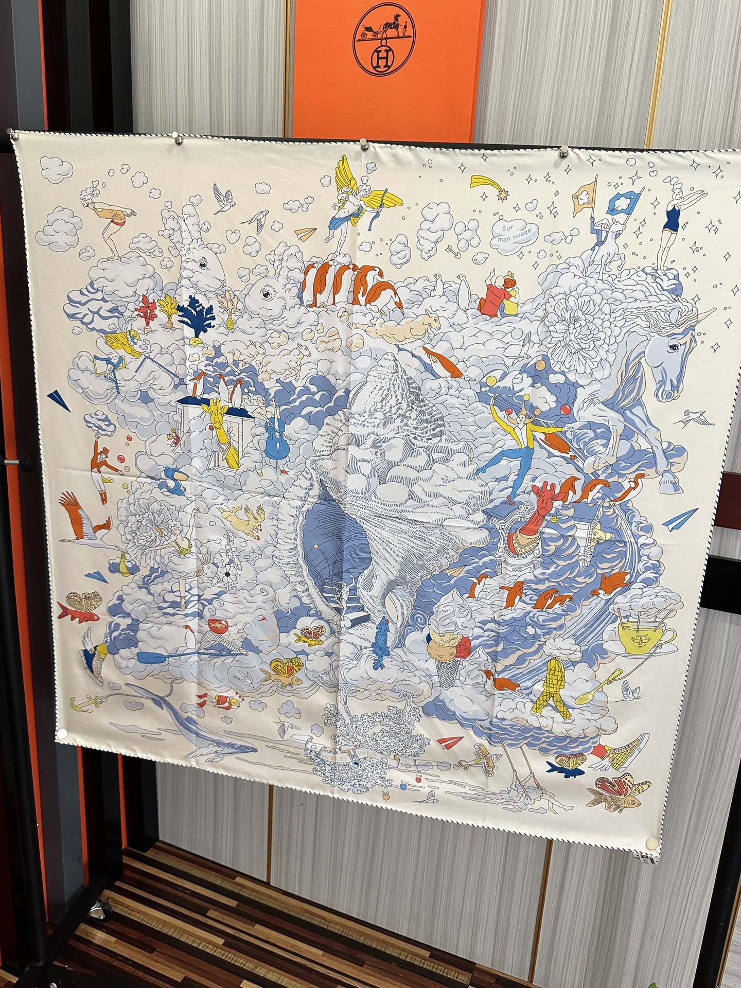 HERMES HERMES 25S SCARF 90 IN SILK 724703