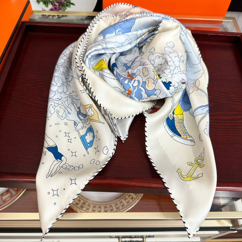 HERMES HERMES 25S SCARF 90 IN SILK 724703