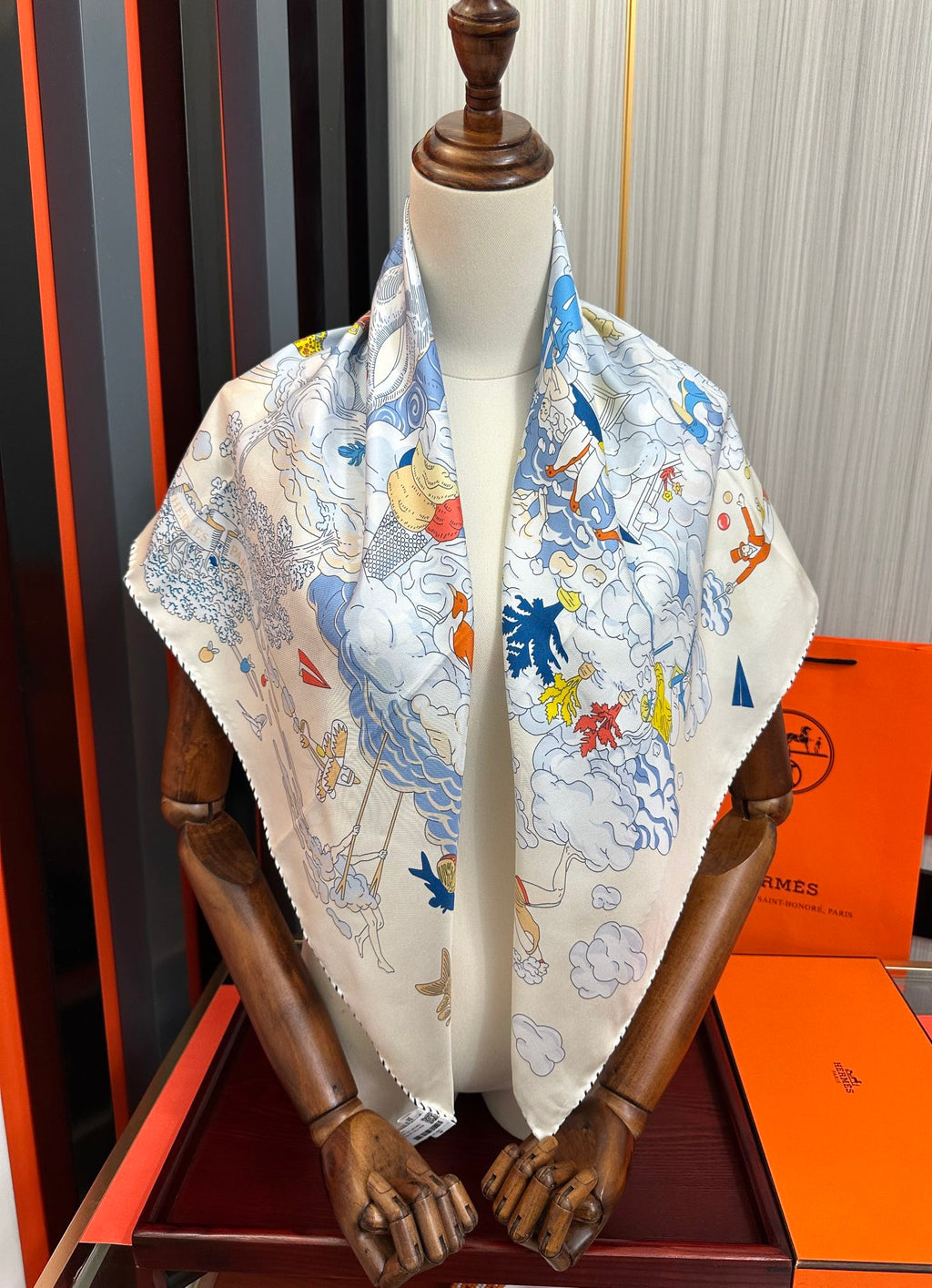HERMES HERMES 25S SCARF 90 IN SILK 724703