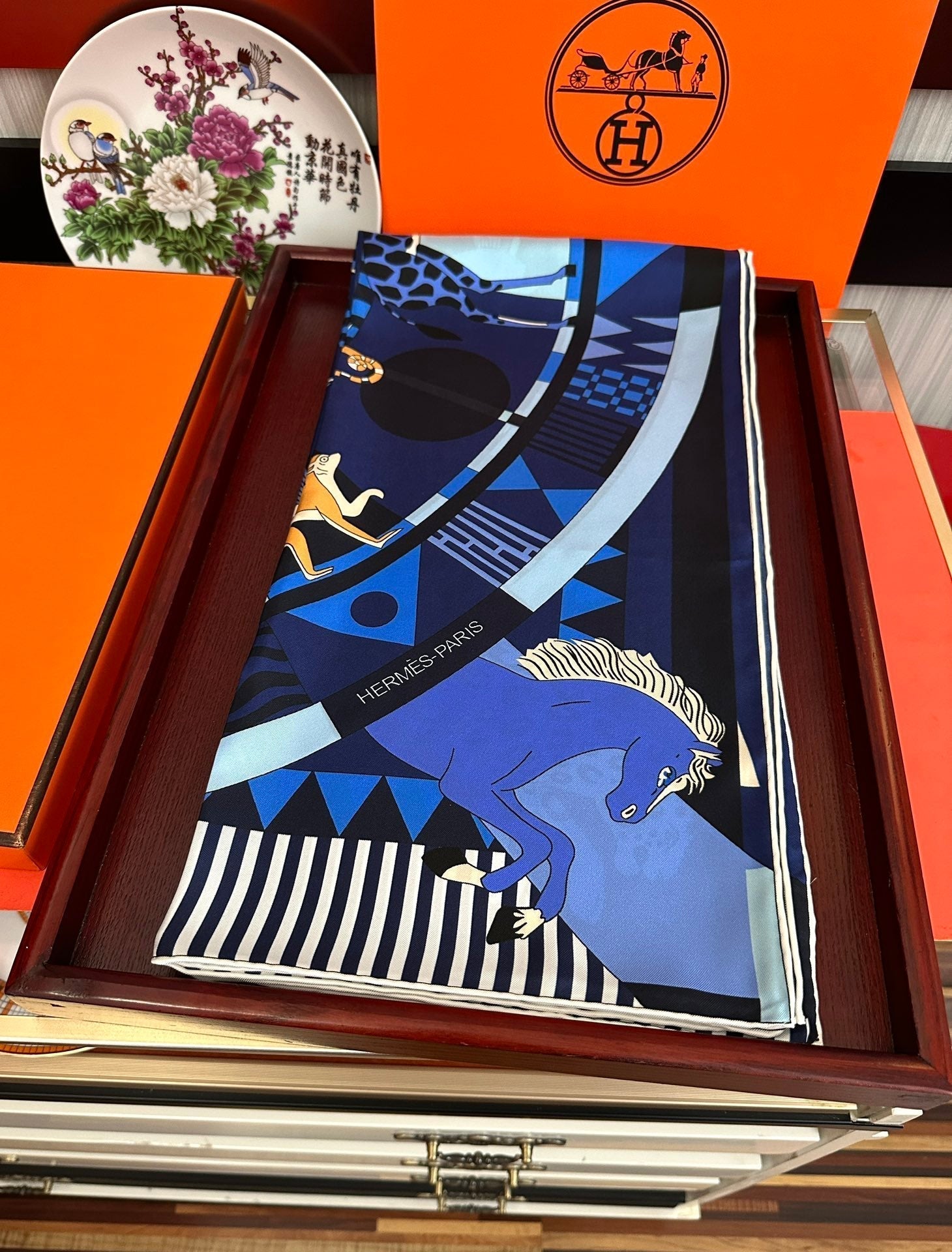 HERMES HERMES 25S SCARF 90 IN SILK 007