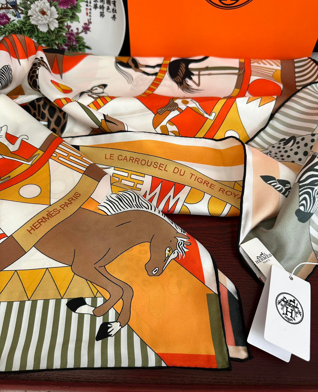 HERMES HERMES 25S SCARF 90 IN SILK 006