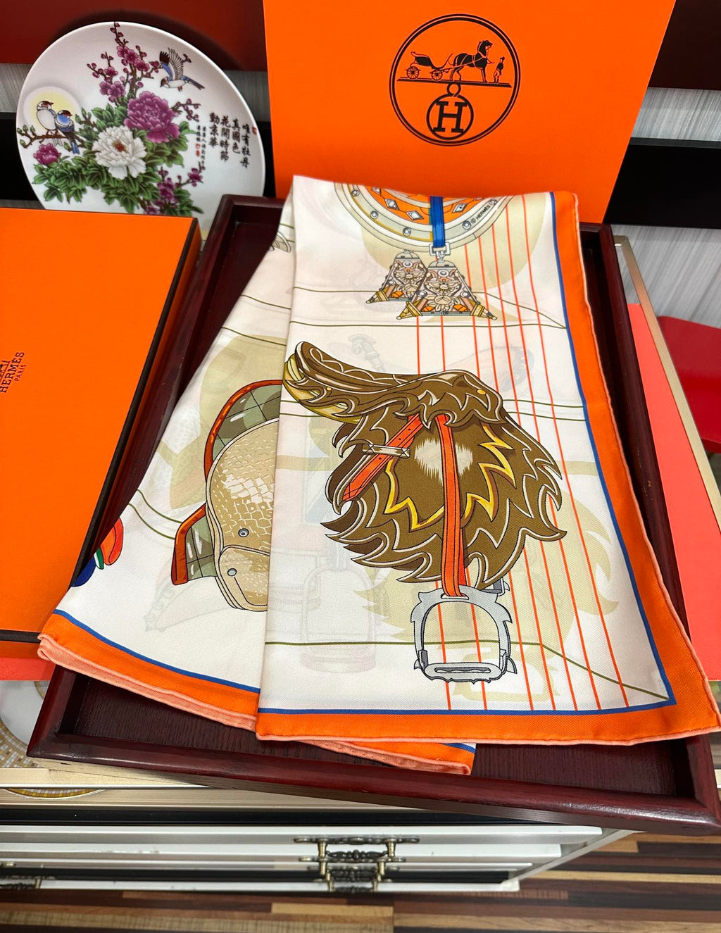 HERMES HERMES 25S SCARF 90 IN SILK 002