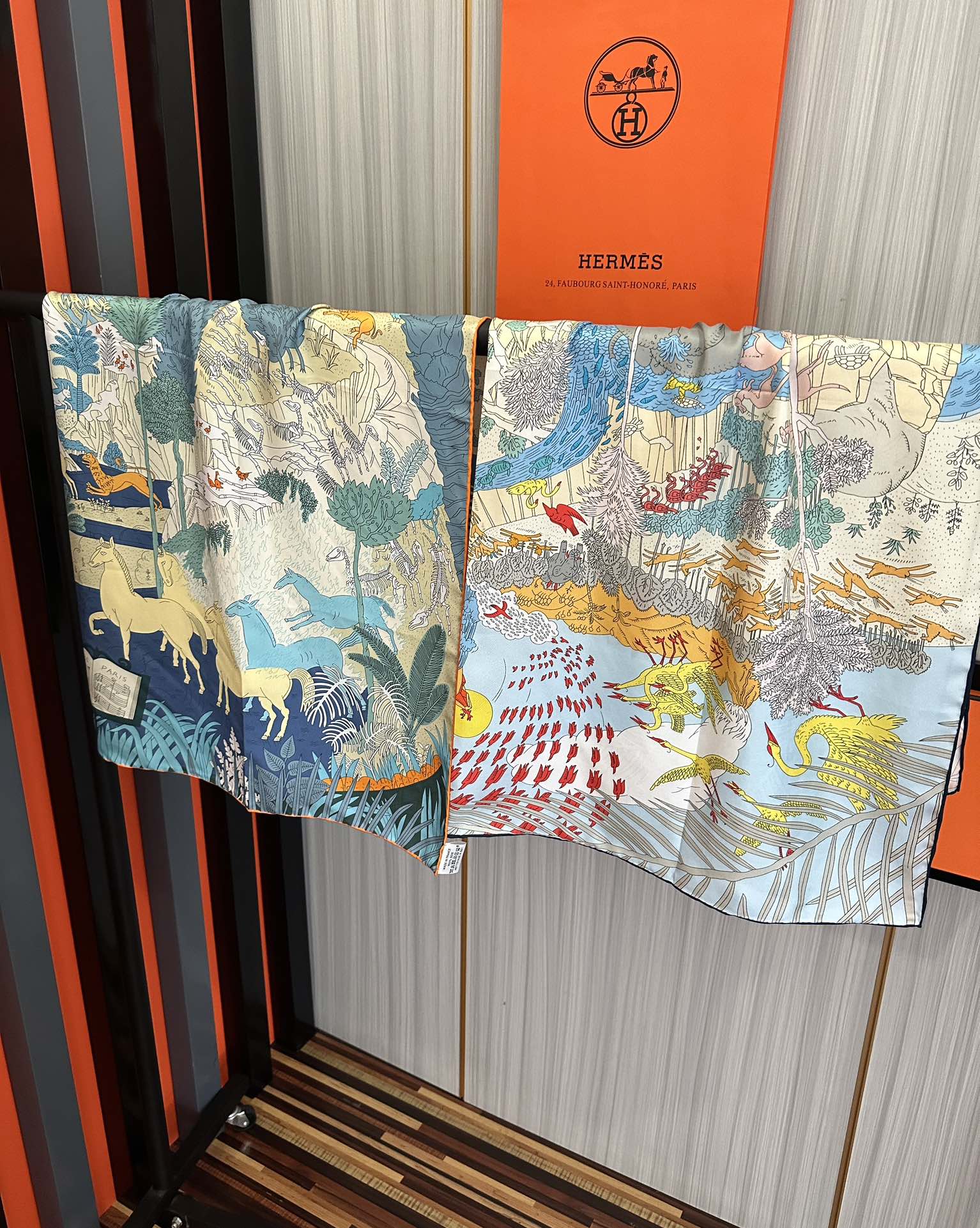 HERMES HERMES 25S SCARF 90 IN SILK 727408