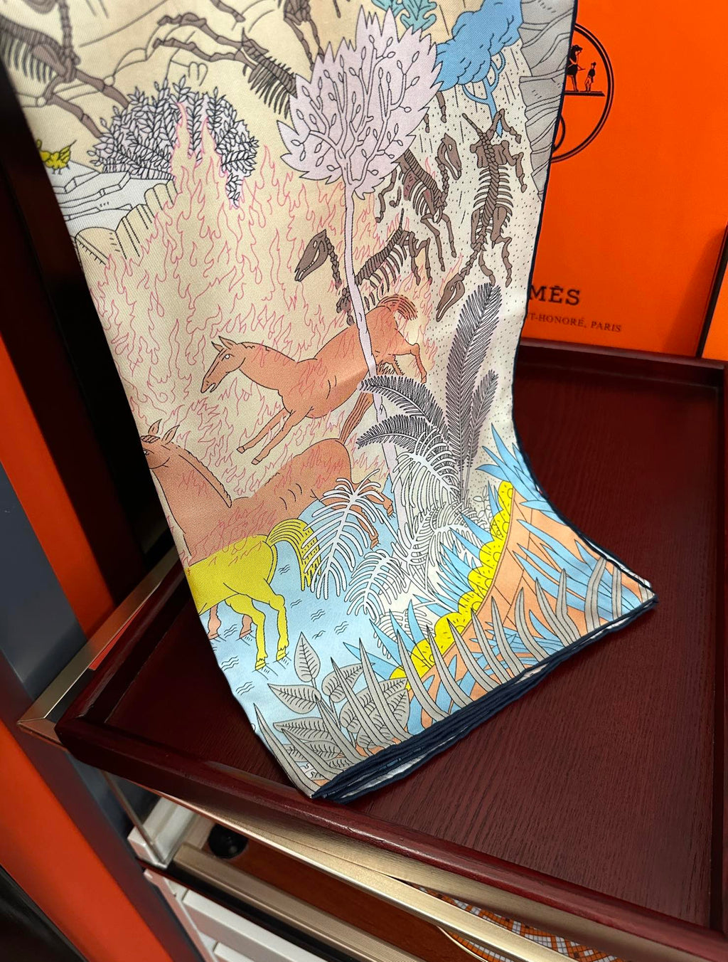 HERMES HERMES 25S SCARF 90 IN SILK 727408