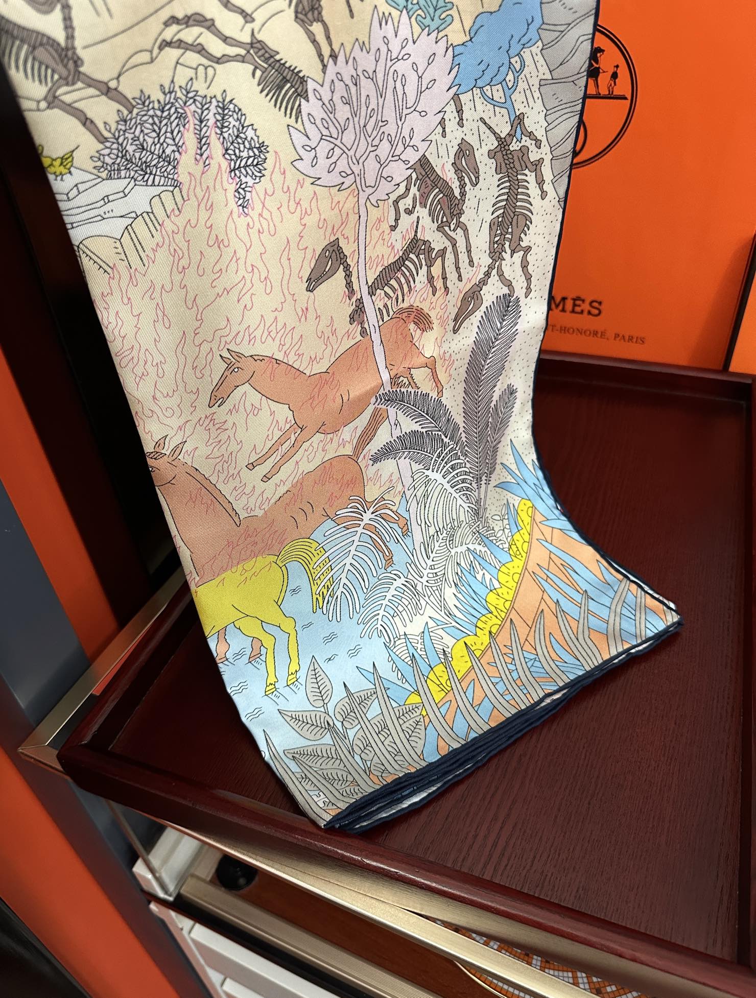 HERMES HERMES 25S SCARF 90 IN SILK 727408