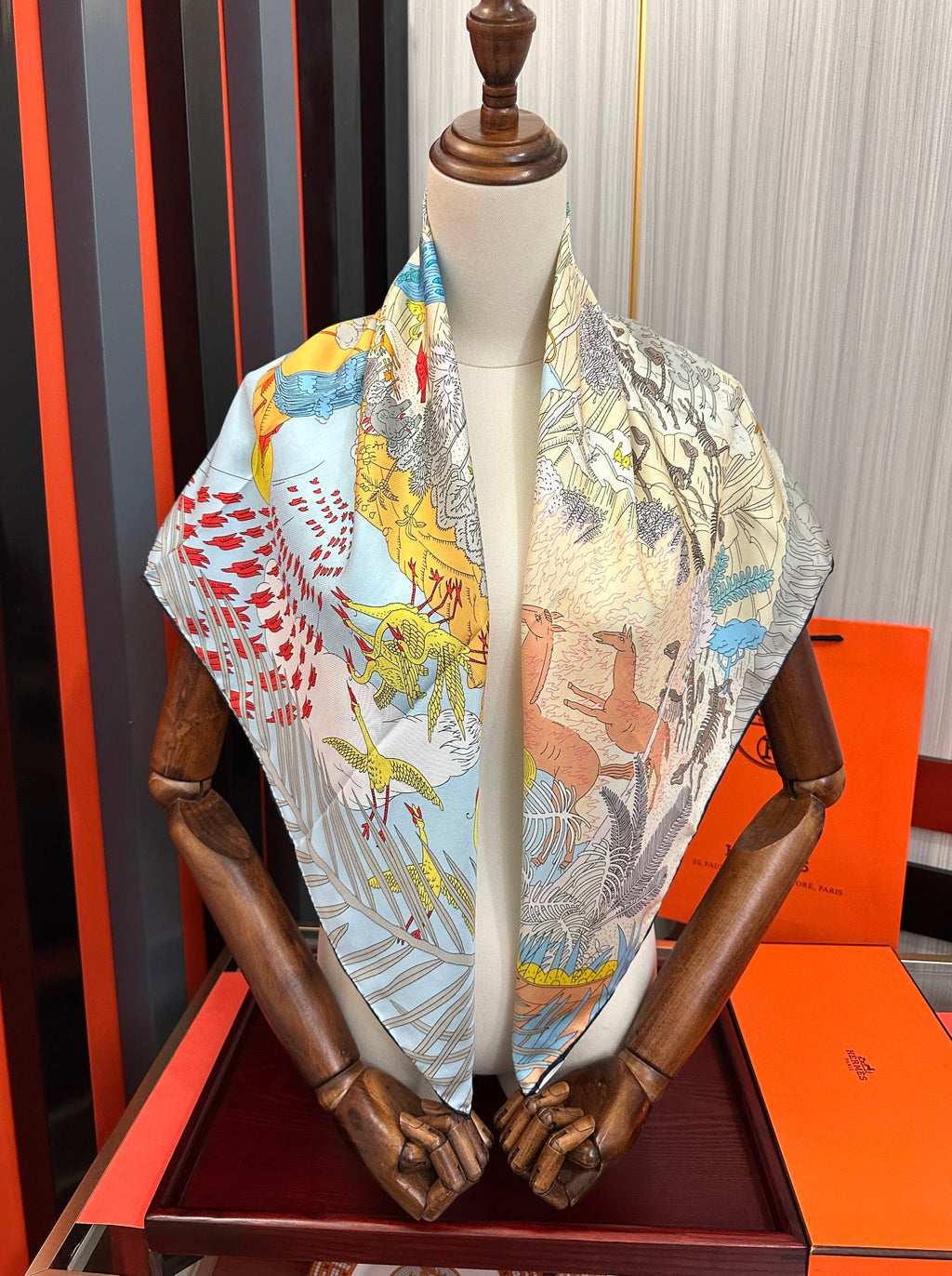 HERMES HERMES 25S SCARF 90 IN SILK 727408