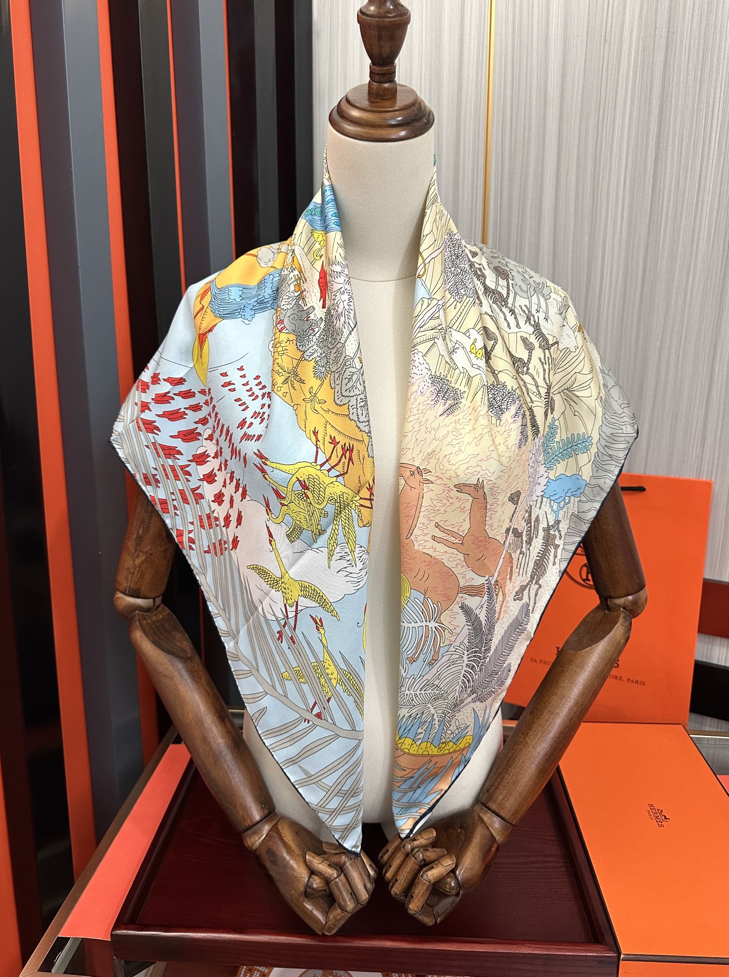HERMES HERMES 25S SCARF 90 IN SILK 727408