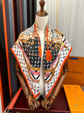 LOUIS VUITTON LV SCARF 90 CM IN SILK 729071