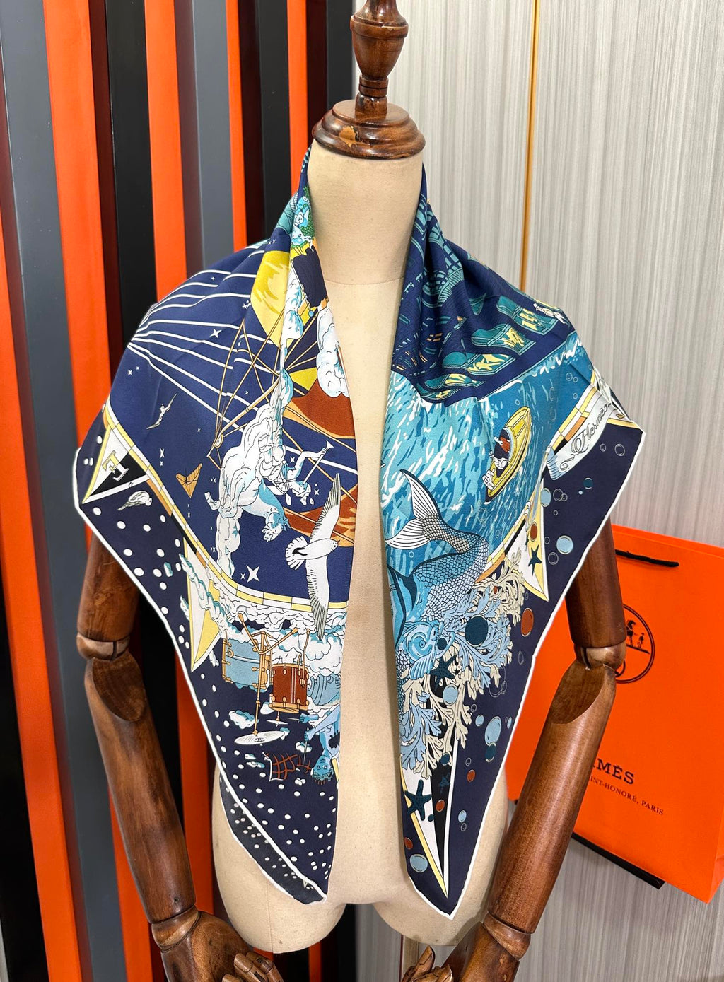 HERMES HERMES 25S SCARF 90 IN SILK 730531