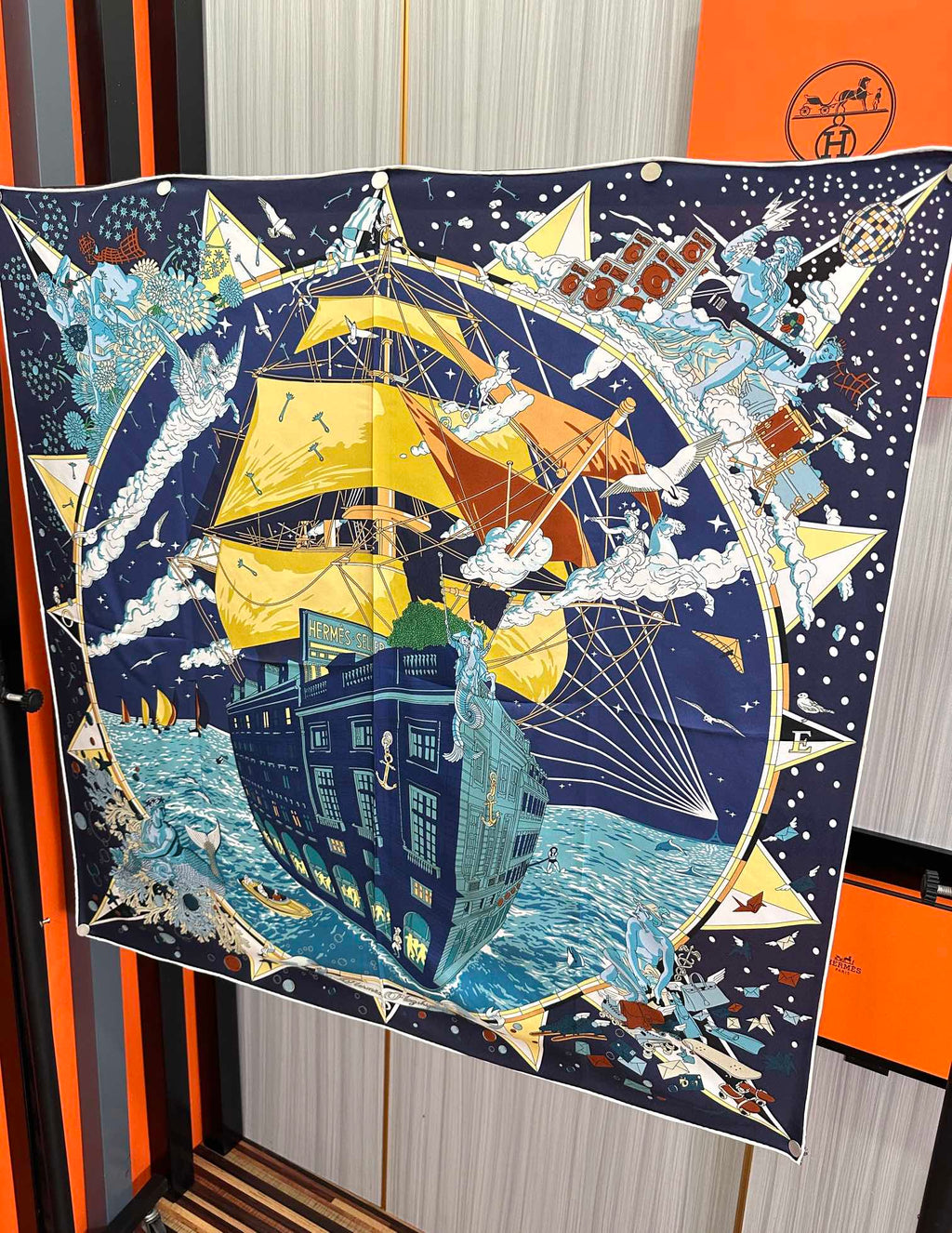 HERMES HERMES 25S SCARF 90 IN SILK 730531
