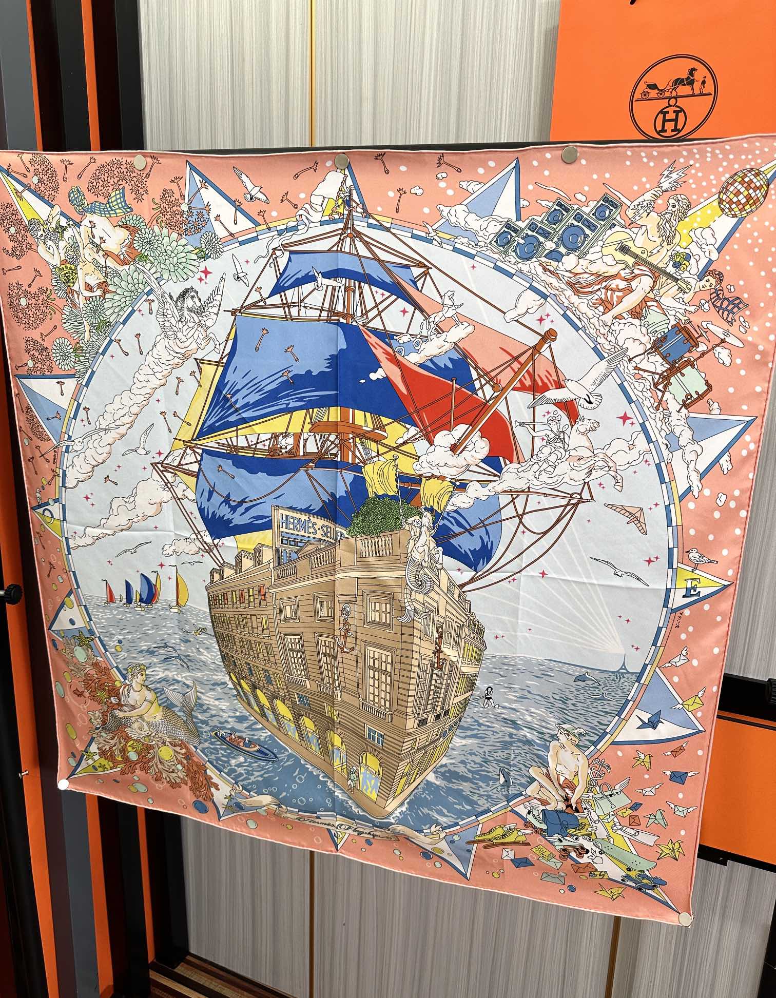 HERMES HERMES 25S SCARF 90 IN SILK 730532