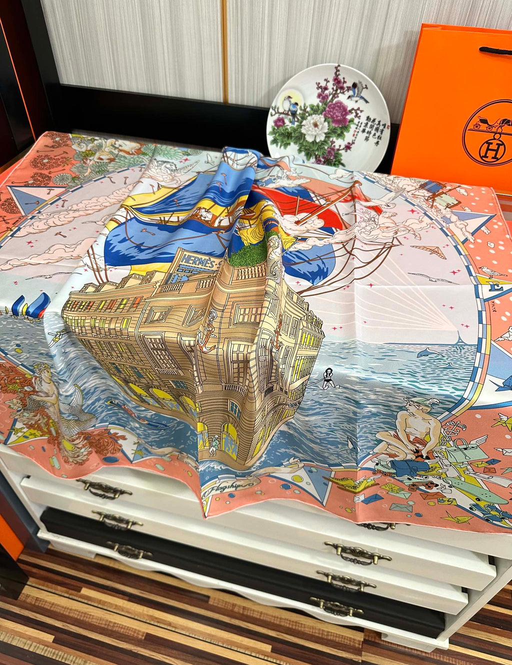 HERMES HERMES 25S SCARF 90 IN SILK 730532