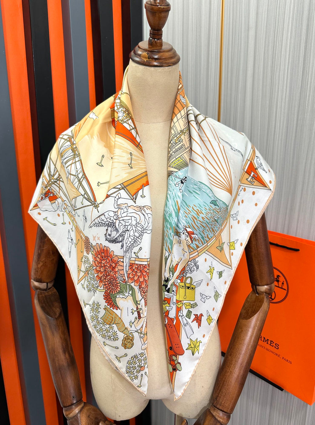 HERMES HERMES 25S SCARF 90 IN SILK 730533