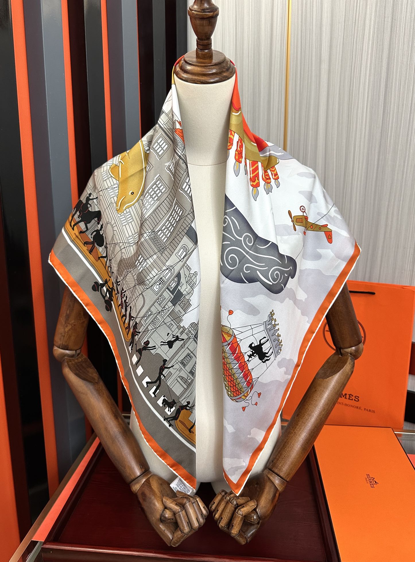 HERMES HERMES 25S SCARF 90 IN SILK 730546