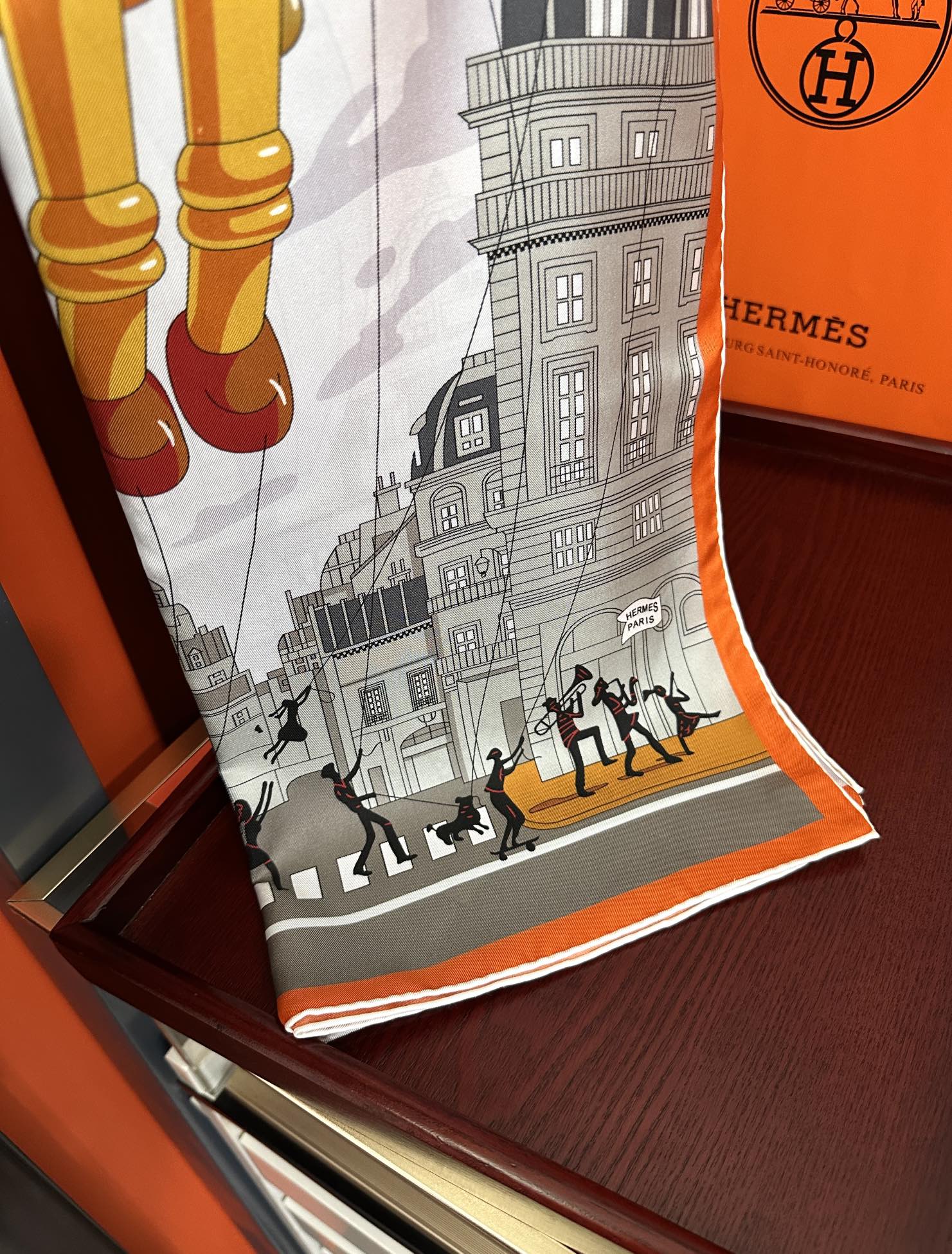 HERMES HERMES 25S SCARF 90 IN SILK 730546