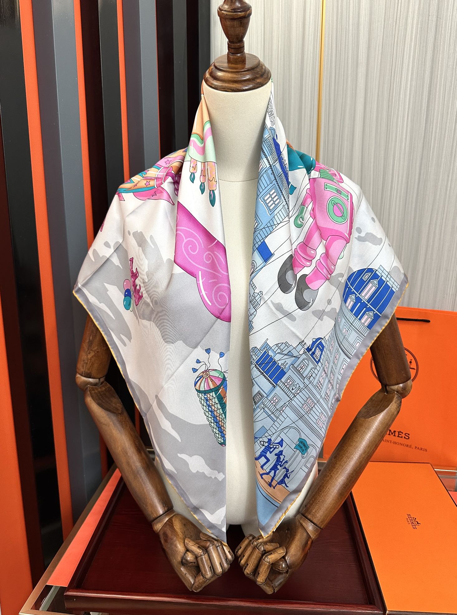 HERMES HERMES 25S SCARF 90 IN SILK 730547
