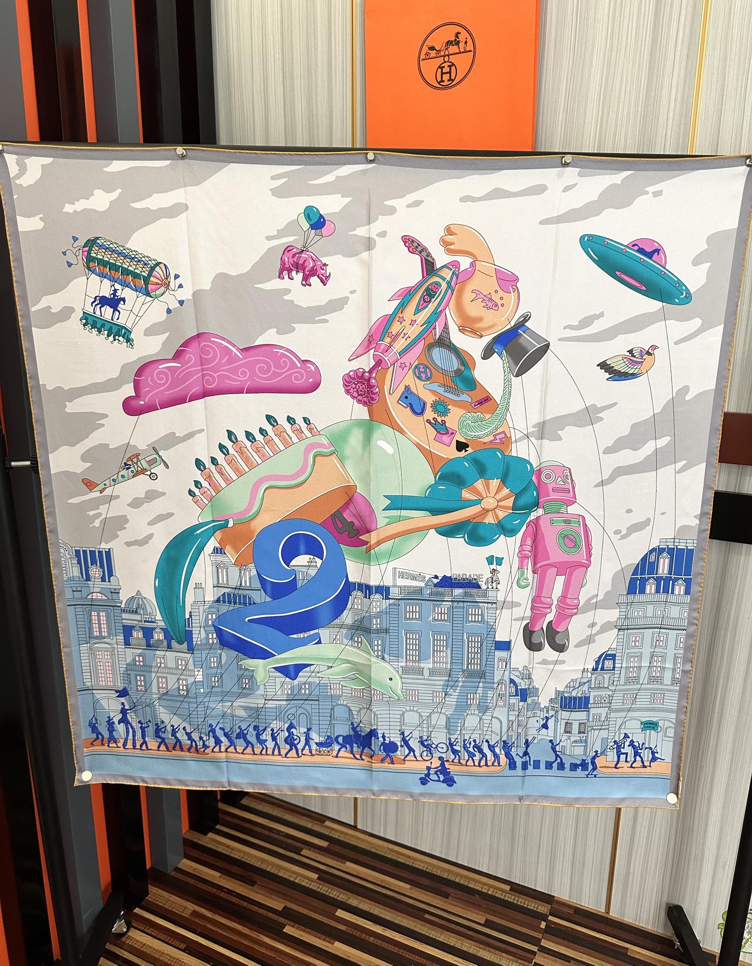 HERMES HERMES 25S SCARF 90 IN SILK 730547
