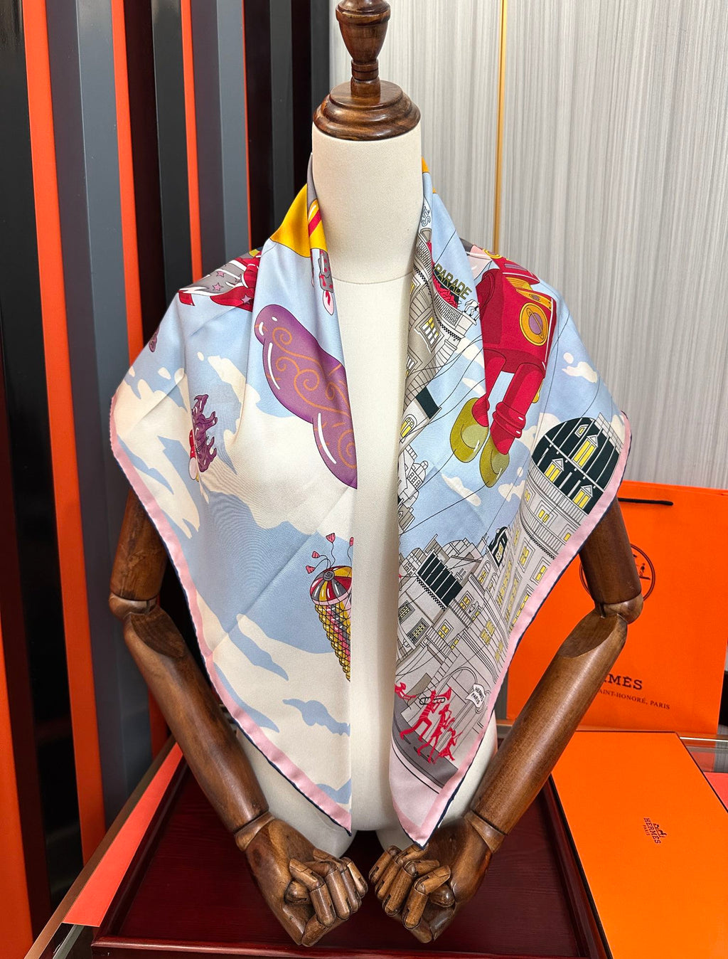 HERMES HERMES 25S SCARF 90 IN SILK 730548