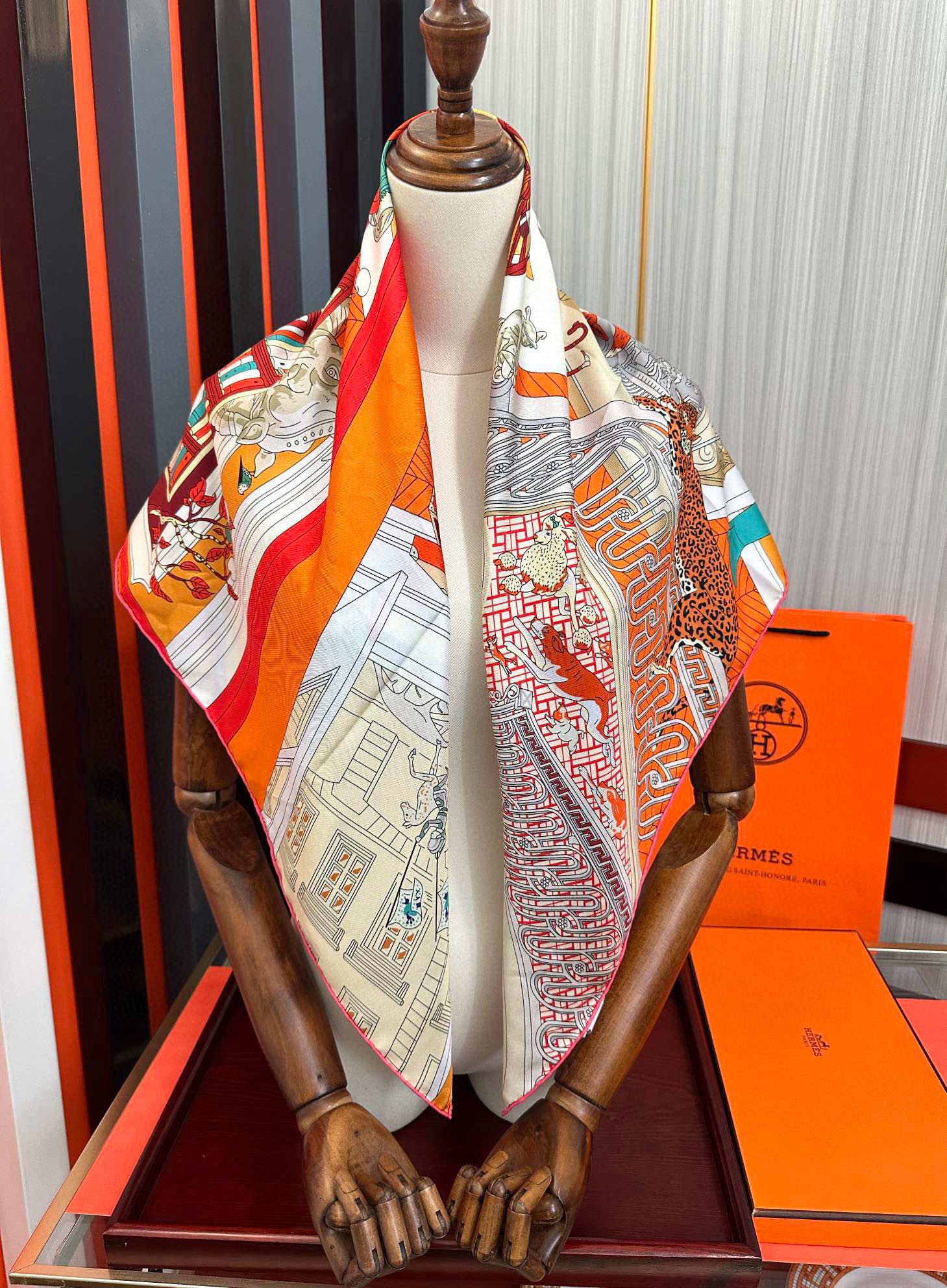 HERMES HERMES 25S SCARF 90 IN SILK 733848