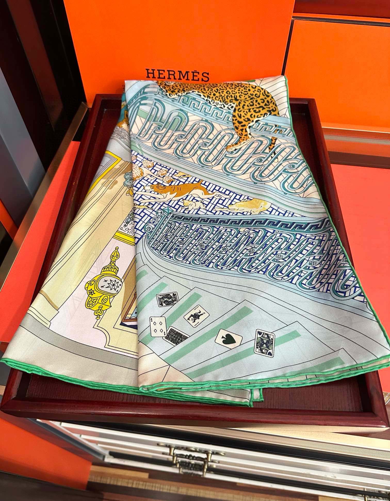 HERMES HERMES 25S SCARF 90 IN SILK 733849