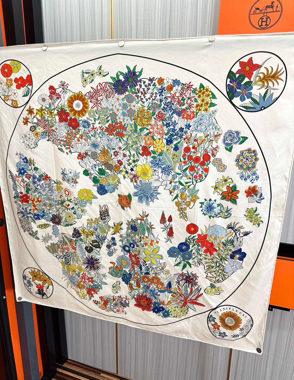 HERMES HERMES 25S SCARF 90 IN SILK 735732
