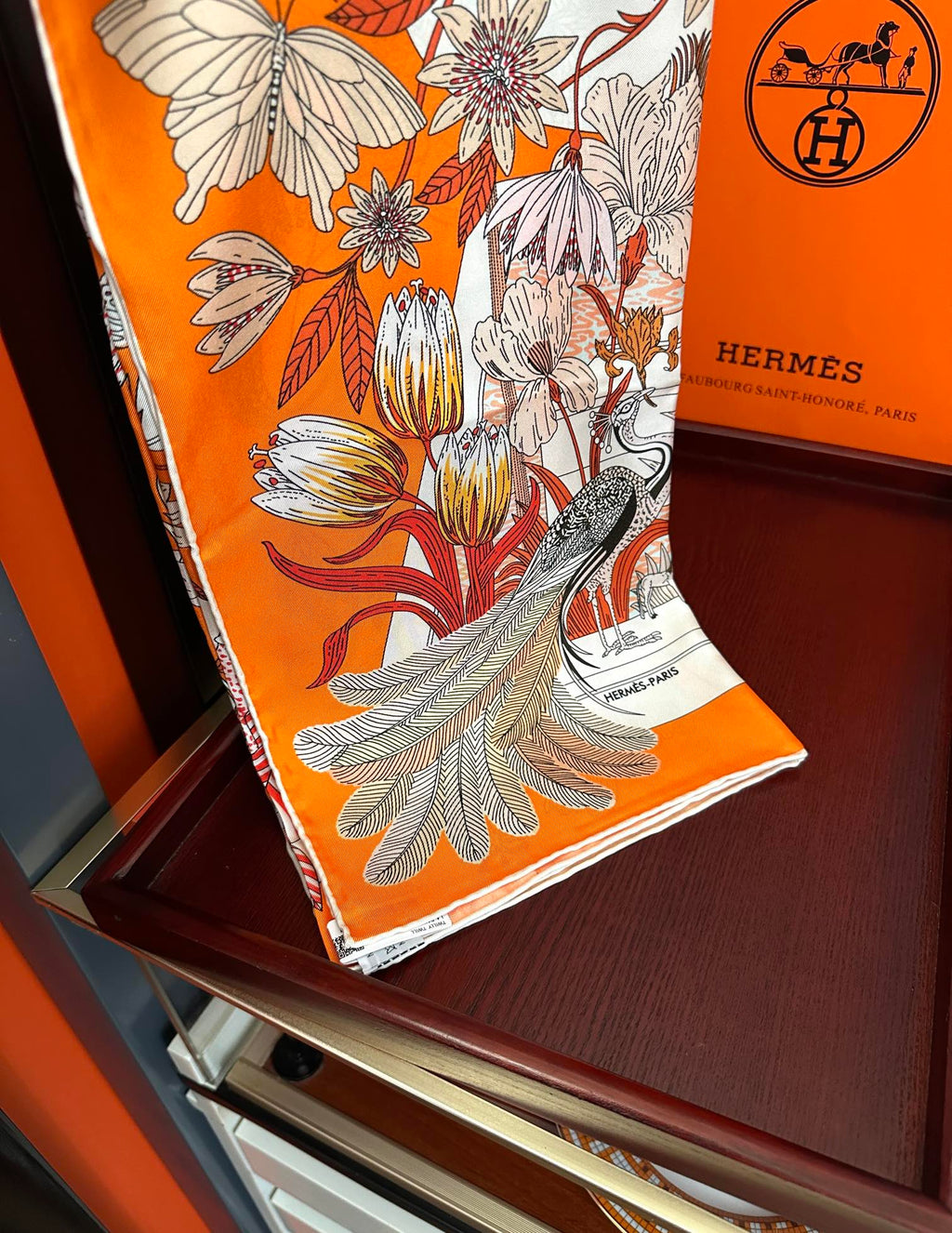 HERMES HERMES 25S SCARF 90 IN SILK 735740