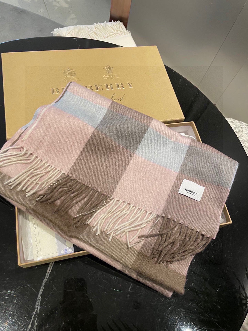 BURBERRY BBR SCARF 180 CM IN CASHMERE 577898