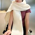 LOEWE SCARF 185 CM IN WHITE WOOL 390876