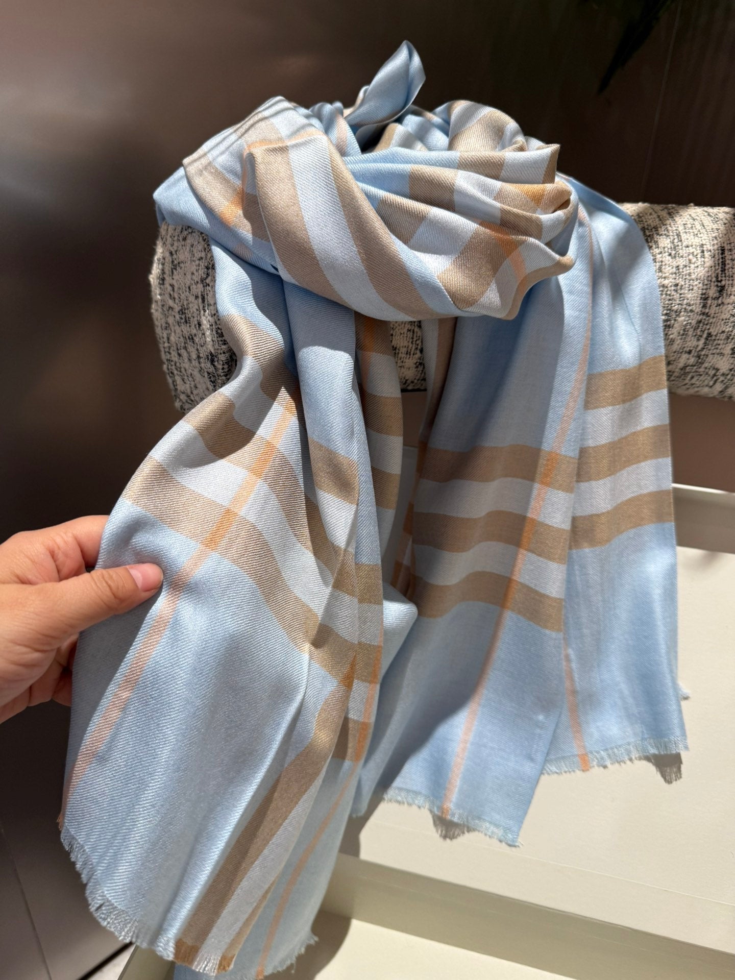 BURBERRY SCARF 200 CM IN COLORFUL CASHMERE 408860