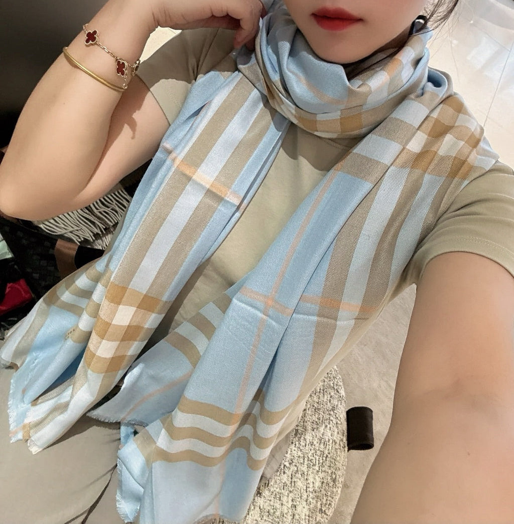 BURBERRY SCARF 200 CM IN COLORFUL CASHMERE 408860